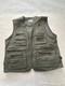 Blue Stone Vintage 90's Utility Vest Surplus Safety Army Green Hunting Doors