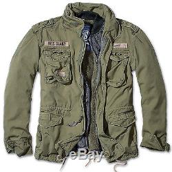 Brandit M65 Giant Mens Military Parka Us Army Jacket Winter Zip Out Liner Olive