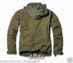 BRANDIT M65 GIANT MENS MILITARY PARKA US ARMY JACKET WINTER ZIP OUT LINER OLIVE 