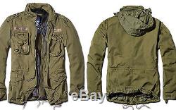 Brandit M65 Giant Mens Military Parka Us Army Jacket Winter Zip Out Liner Olive