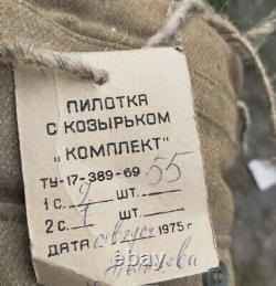 Brief RARE Military Soviet Army Olive 40 pieces Cap Hat Afghanistan. Size 53-55