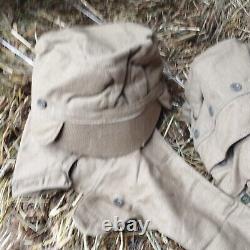 Brief RARE Military Soviet Army Olive 40 pieces Cap Hat Afghanistan. Size 53-55