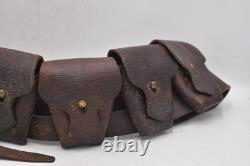 British Army 1903 Pattern Leather Ammunition Bandolier Military Surplus