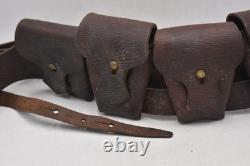 British Army 1903 Pattern Leather Ammunition Bandolier Military Surplus