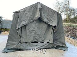 British Army 9x9 Canvas Land Rover Tent Military COMPLETE 4x4 Expedition Tent