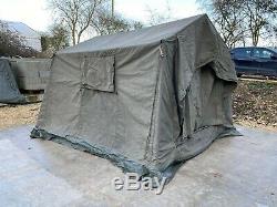 British Army 9x9 Canvas Land Rover Tent Military COMPLETE 4x4 Expedition Tent