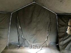 British Army 9x9 Canvas Land Rover Tent Military COMPLETE 4x4 Expedition Tent