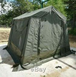 British Army 9x9 Land Rover WOLF Tent COMPLETE Military Surplus Command Tent