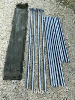 British Army 9x9 Tent Pole Set 9x9 Command Post Army Military Tent Spare Re