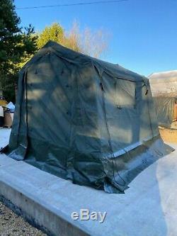 British Army 9x9 WOLF Tent Land Rover Command Military Canvas Complete VGC