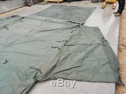 British Army CVRT Scorpion Fox Tent CANVAS & POLES Bivvy Bivi Shelter Military