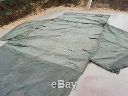 British Army CVRT Scorpion Fox Tent CANVAS & POLES Bivvy Bivi Shelter Military