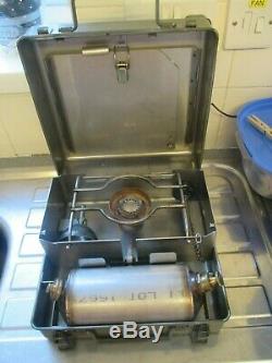 British Army Diesel Cooker Stove VGC Camping Fishing Military Surplus MOD + pot