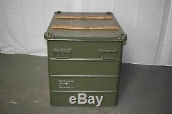 British Army Military Aluminium Transport Flight Storage Case Box Stackable