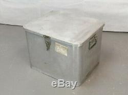 British Army Military Lockable Aluminium Catering Utensil Storage Box Case