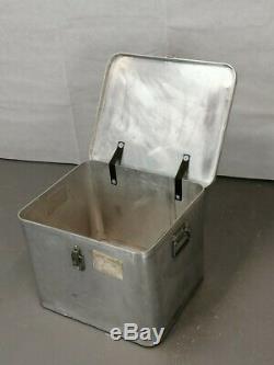 British Army Military Lockable Aluminium Catering Utensil Storage Box Case