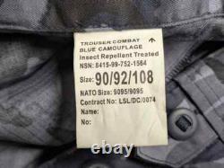 British Army Military MOD OPFOR Blue DPM Camouflage Combat Cargo Trousers