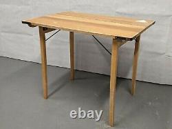 British Army Military MOD Small Wooden Trestle Folding Table