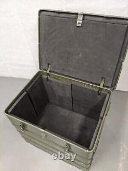 British Army Military MOD Vintage Aluminium Transport Flight Storage Case Box