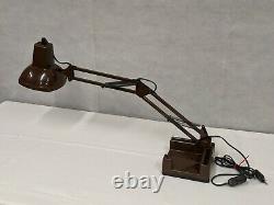 British Army Military MOD Vintage Retro Articulating Swing Arm Desk Lamp