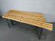 British Army Military Mod Wooden Trestle Folding Bench