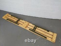 British Army Military MOD Wooden Trestle Folding Bench