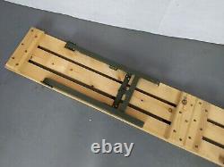 British Army Military MOD Wooden Trestle Folding Bench
