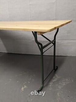 British Army Military MOD Wooden Trestle Folding Table Current Issue