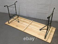 British Army Military MOD Wooden Trestle Folding Table Current Issue