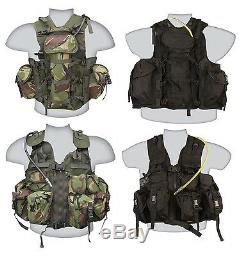 British Army Military US Special Forces Tactical Combat Assault Vest Black DPM