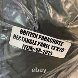 British Army Parachute Canopy Panel- Military Issue OD Parachute Canopy -13'x26