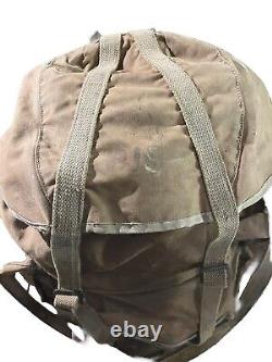 British Army WW2 Backpack Bergen Bag Canvas Commando Late Old Military Surplus