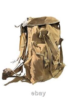 British Army WW2 Backpack Bergen Bag Canvas Commando Late Old Military Surplus
