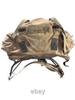 British Army WW2 Backpack Bergen Bag Canvas Commando Late Old Military Surplus