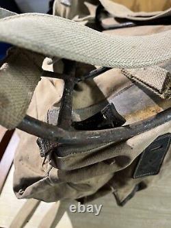 British Army WW2 Backpack Bergen Bag Canvas Commando Late Old Military Surplus