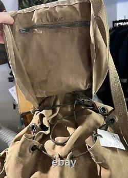 British Army WW2 Backpack Bergen Bag Canvas Commando Late Old Military Surplus