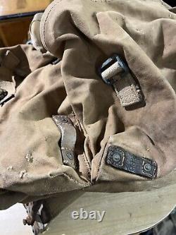 British Army WW2 Backpack Bergen Bag Canvas Commando Late Old Military Surplus