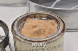 British Army WWI WWII D Shape Billy Mess Tin & Tommy Cooker Military Surplus British Army WWI WWII D Shape Billy Mess Tin & Tommy Cooker Military Surplus