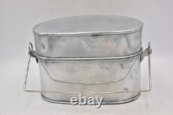 British Army WWI WWII D Shape Billy Mess Tin & Tommy Cooker Military Surplus