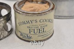 British Army WWI WWII D Shape Billy Mess Tin & Tommy Cooker Military Surplus