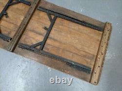 British Folding Military Trestle Table Army Rustic Old Vintage Shabby Chic