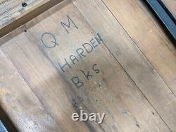 British Folding Military Trestle Table Army Rustic Old Vintage Shabby Chic