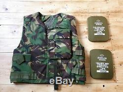 British Military Army DPM Body Armour Flak Vest DPM with plates 180/116