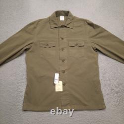 Brooks Brothers Jacket Men Medium Army Green Ripstop Military Surplus Shirt