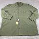 Brooks Brothers Shirt Men 4xlt Tall Army Green Ripstop Military Surplus Nwt $188