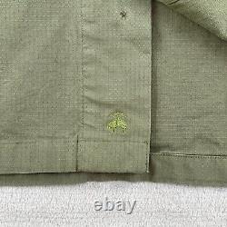 Brooks Brothers Shirt Men 4XLT Tall Army Green Ripstop Military Surplus NWT $188