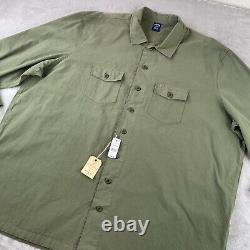 Brooks Brothers Shirt Men 4XLT Tall Army Green Ripstop Military Surplus NWT $188