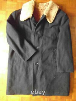 Bulgaria Army Cold Weather Military Emergency Services Greatcoat Sheepskin Lined