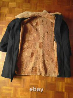 Bulgaria Army Cold Weather Military Emergency Services Greatcoat Sheepskin Lined