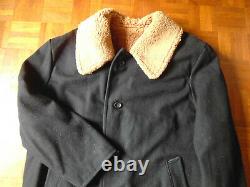 Bulgaria Army Cold Weather Military Emergency Services Greatcoat Sheepskin Lined